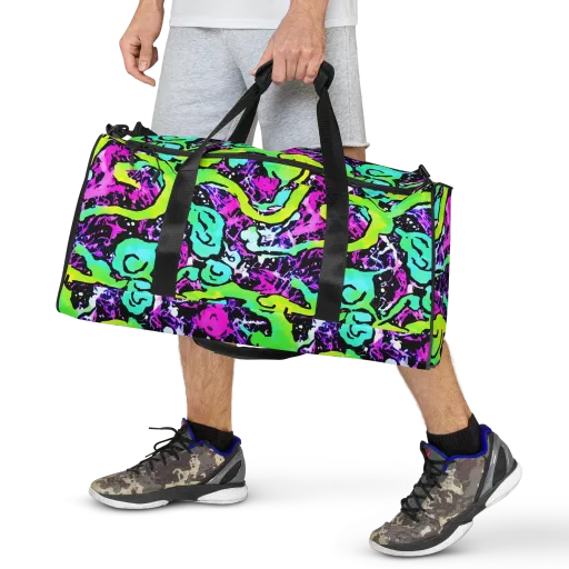 Psychedelic Stampede on a Duffle Bag