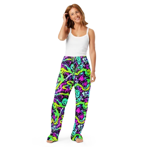 Psychedelic Stampede on a Women's Pajama Pants