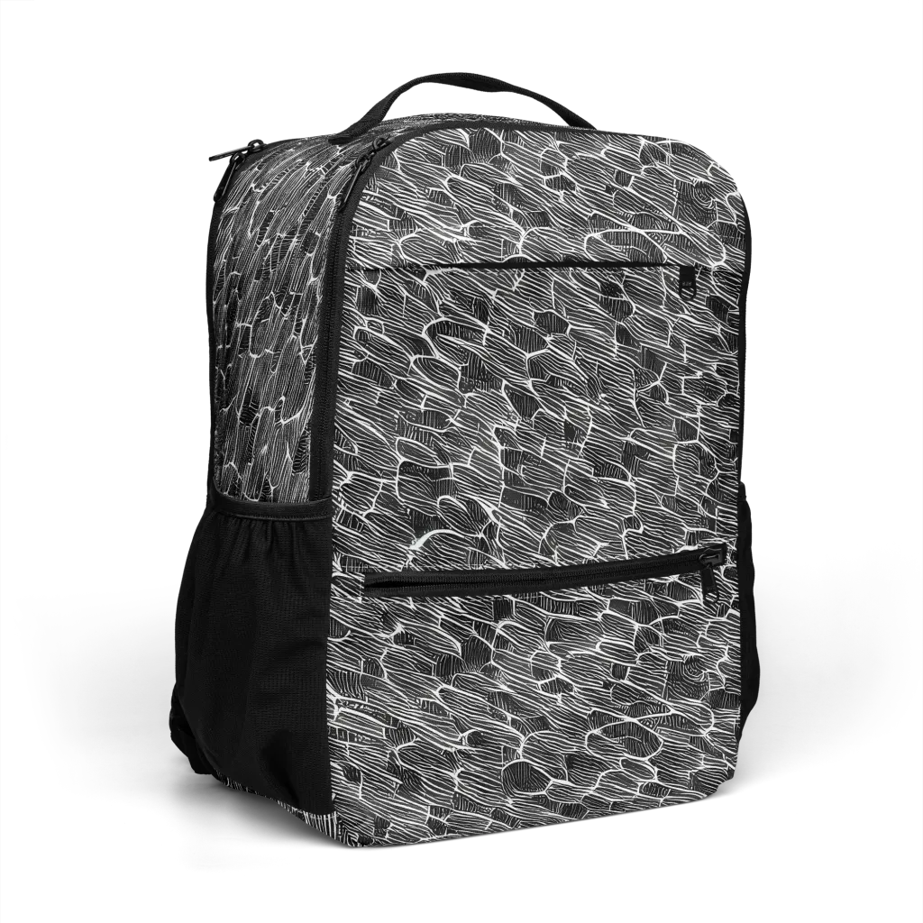 Noir Drift on Utility Backpack — Right Front