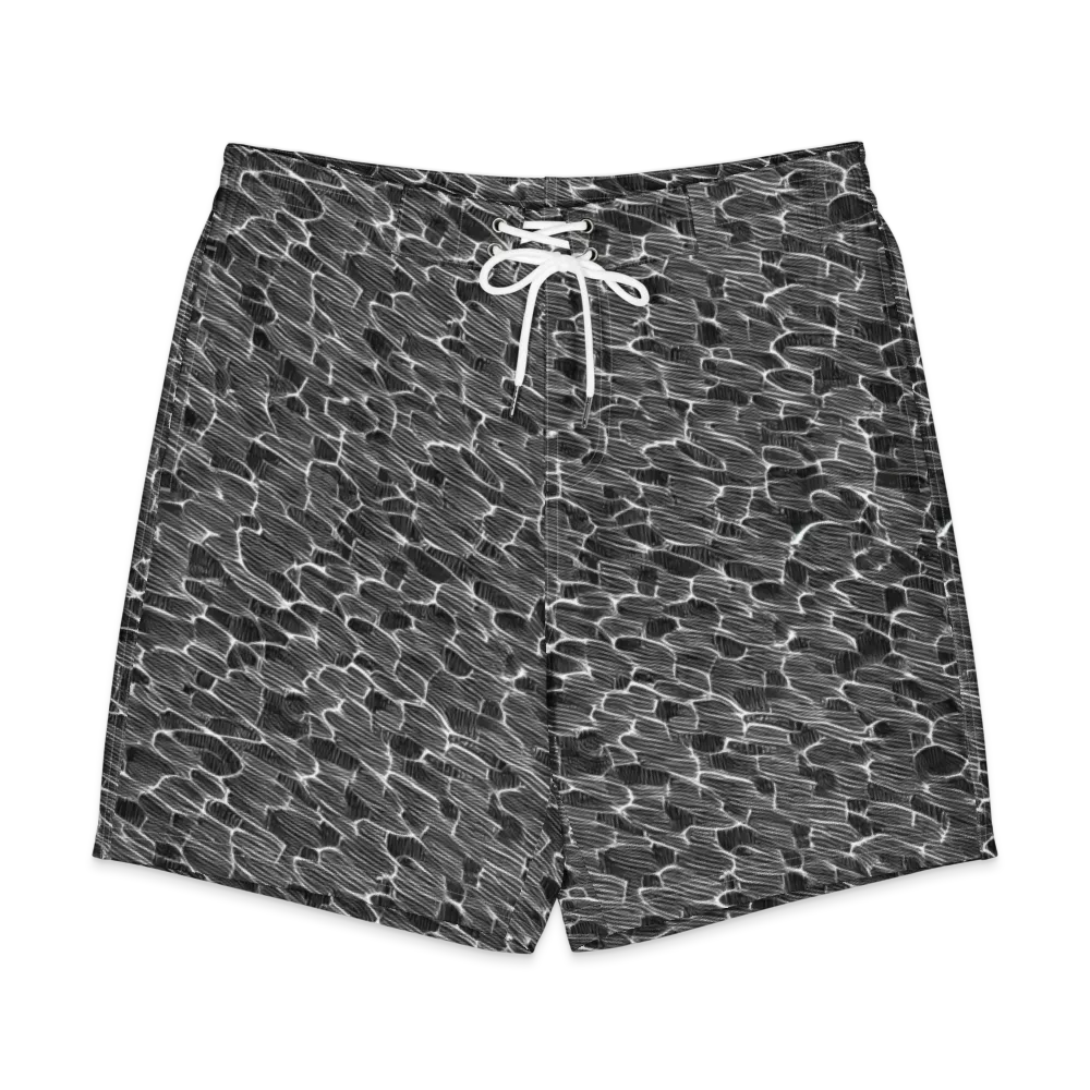 Noir Drift on Men's Board Shorts — Front