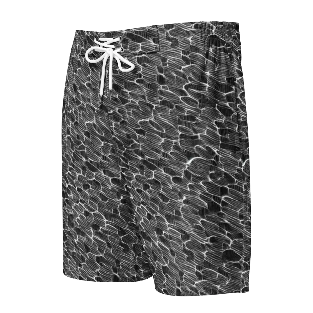 Noir Drift on Men's Board Shorts — Front