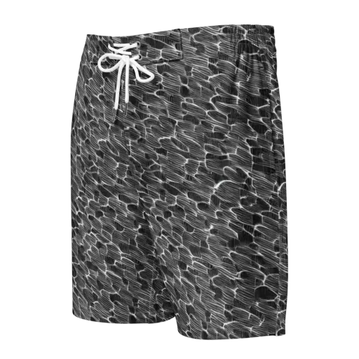 Noir Drift on a Men's Board Shorts