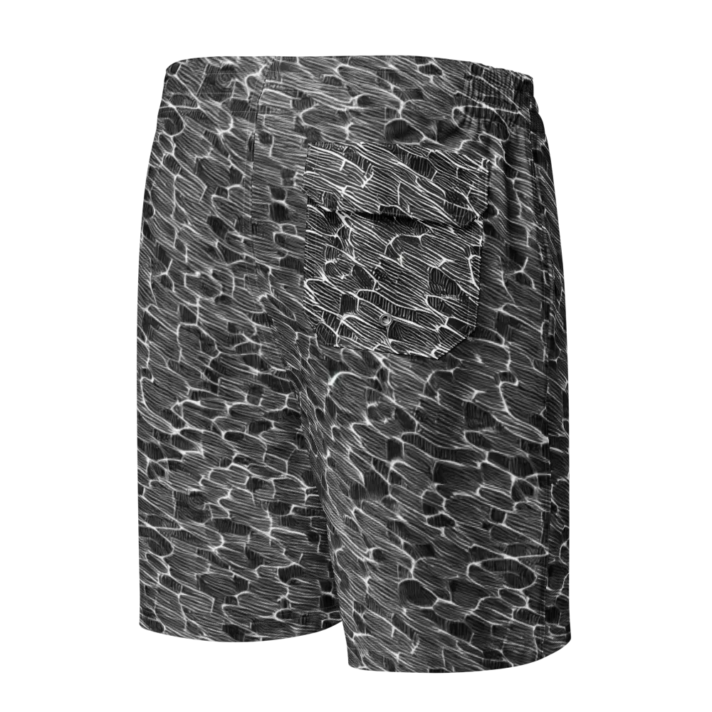Noir Drift on Men's Board Shorts — Back