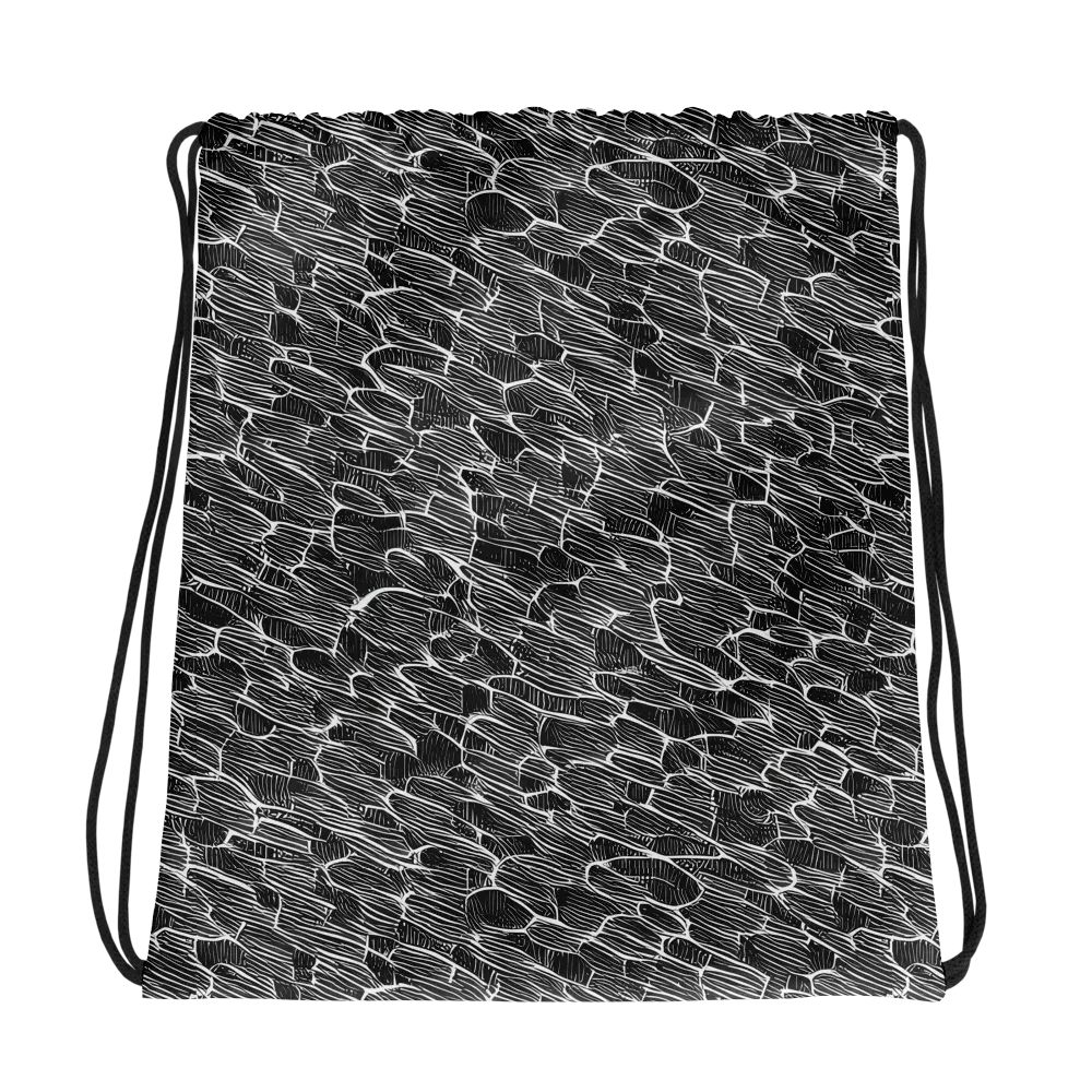 Noir Drift on Drawstring Bag — Photo