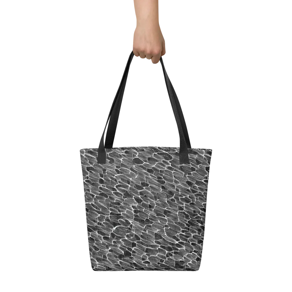 Noir Drift on Tote Bag — Front