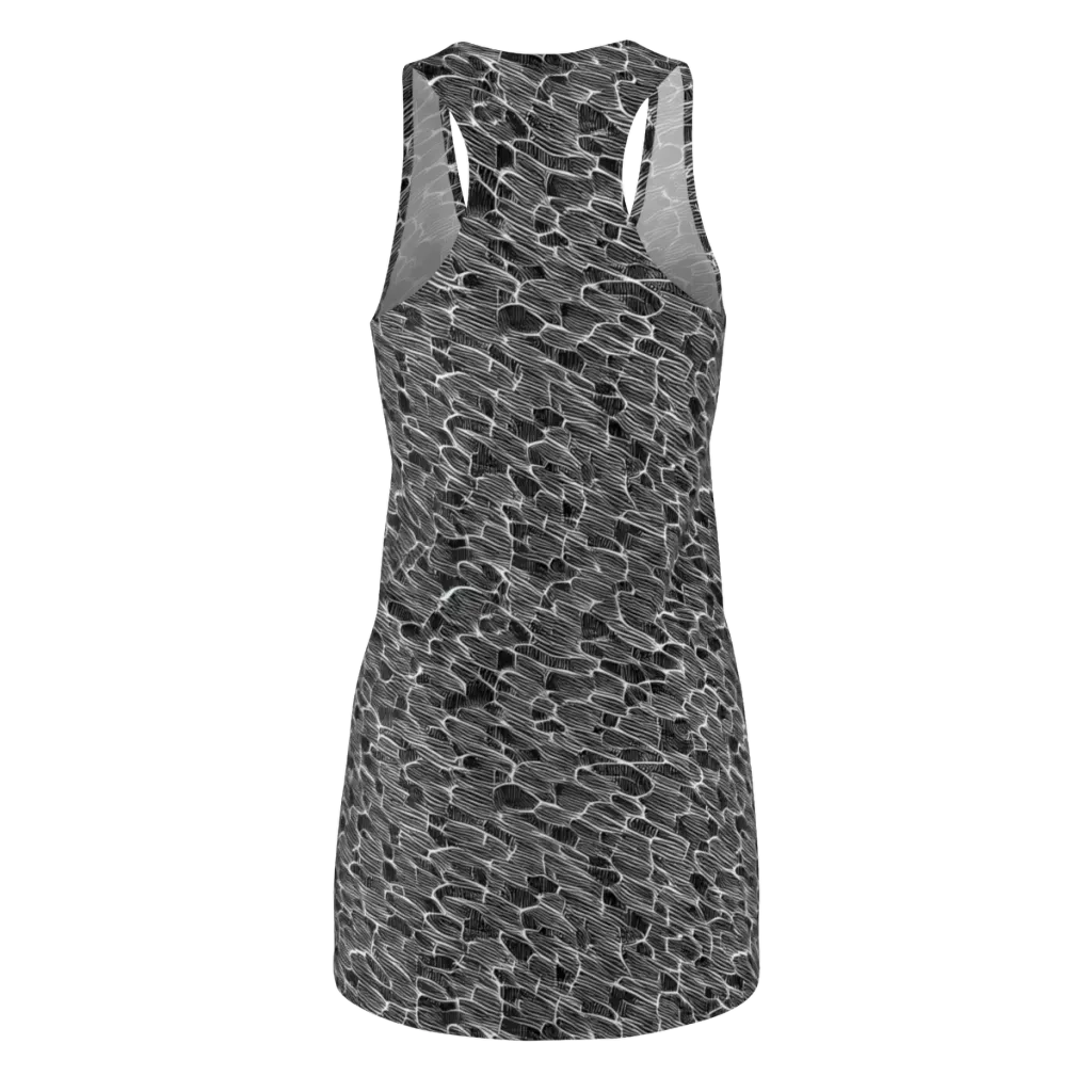 Noir Drift on Racerback Dress — Back