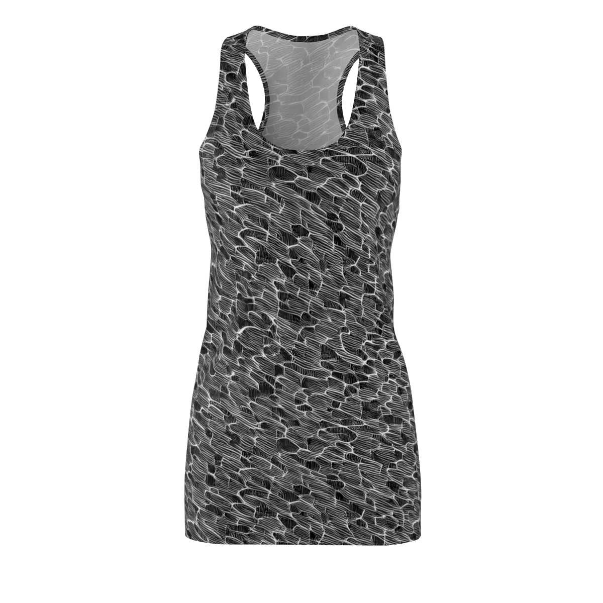 Noir Drift on Racerback Dress — Front