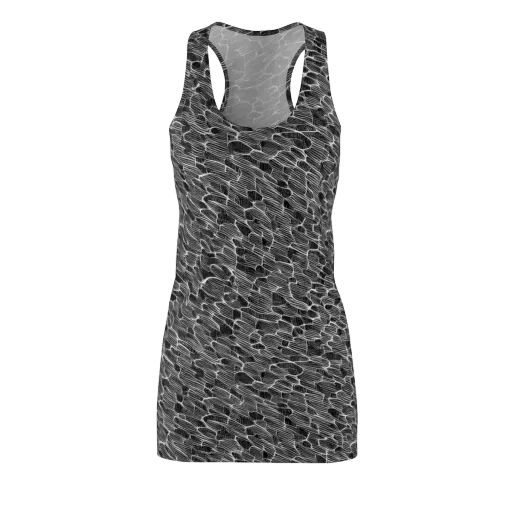 Noir Drift on a Racerback Dress