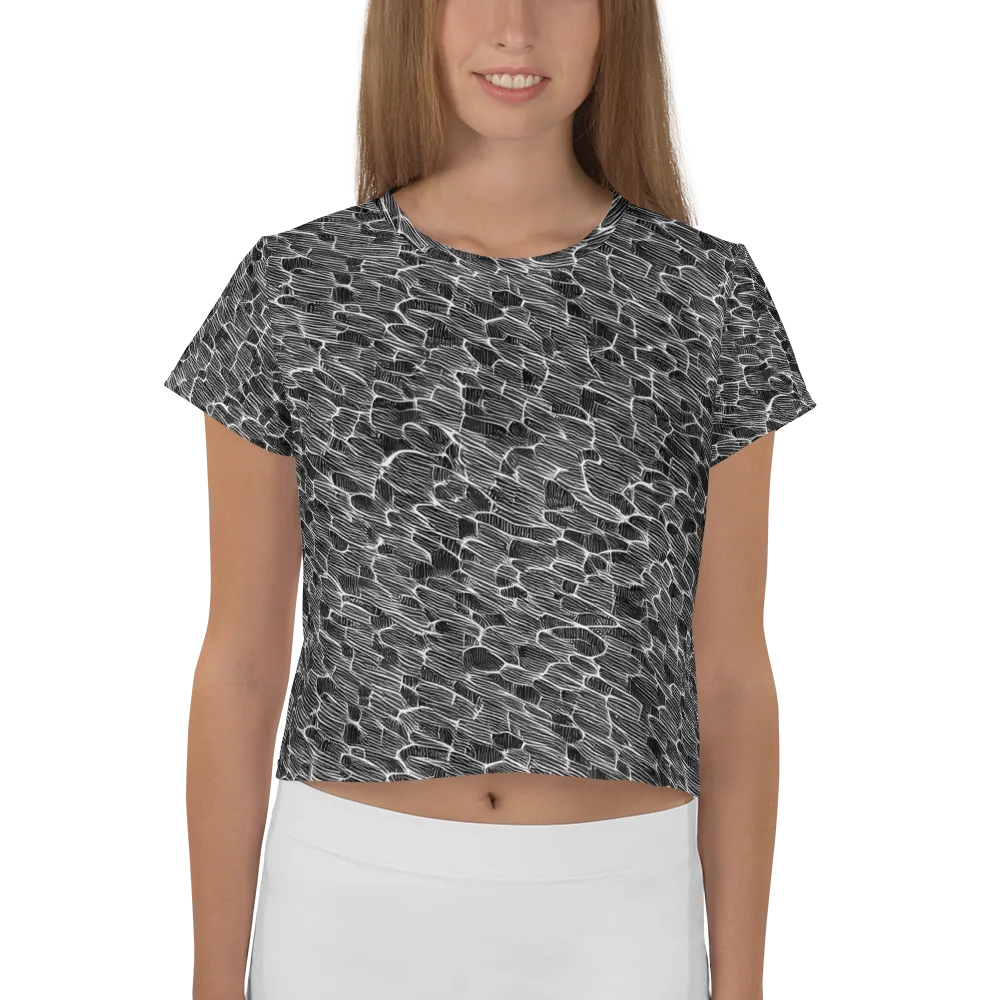 Noir Drift on Crop Tee — Front