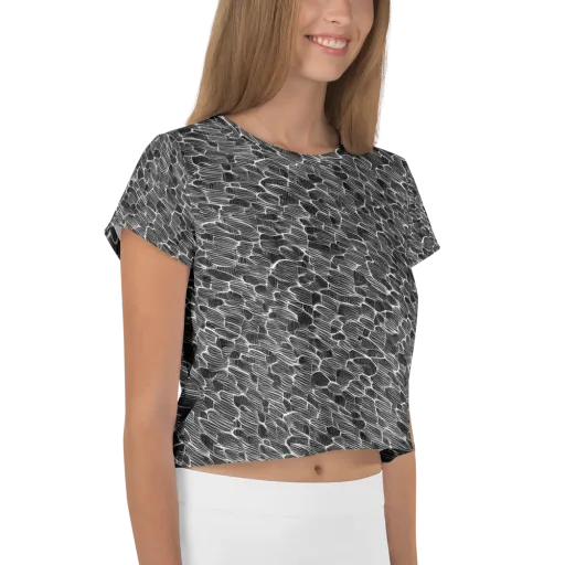 Noir Drift on a Crop Tee