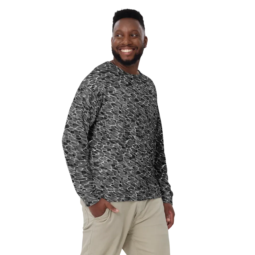 Noir Drift on Sweatshirt — Front