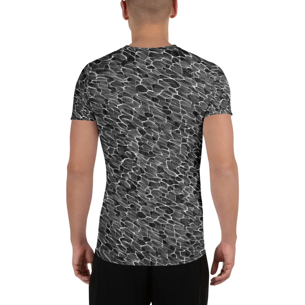 Noir Drift on Men's Athletic T-Shirt — Back