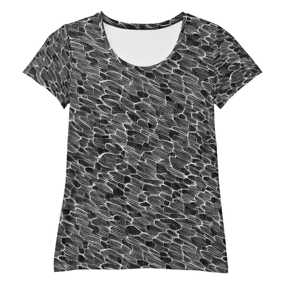 Noir Drift on Women's Athletic T-Shirt — Front