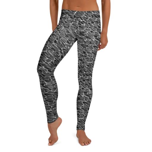 Noir Drift on a Leggings
