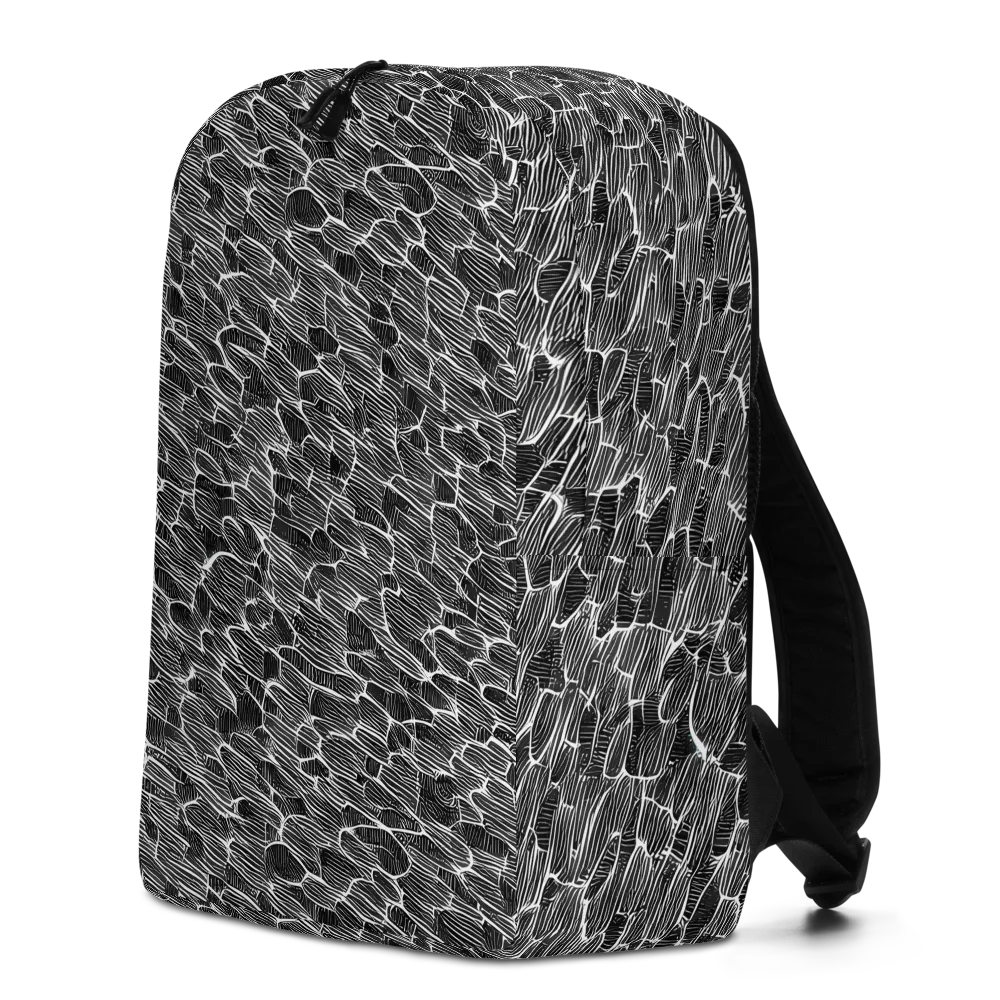 Noir Drift on Minimalist Backpack — Left