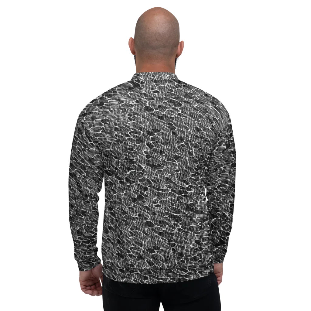Noir Drift on Bomber Jacket — Back