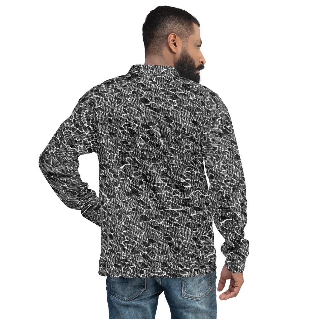 Noir Drift on Bomber Jacket — Back