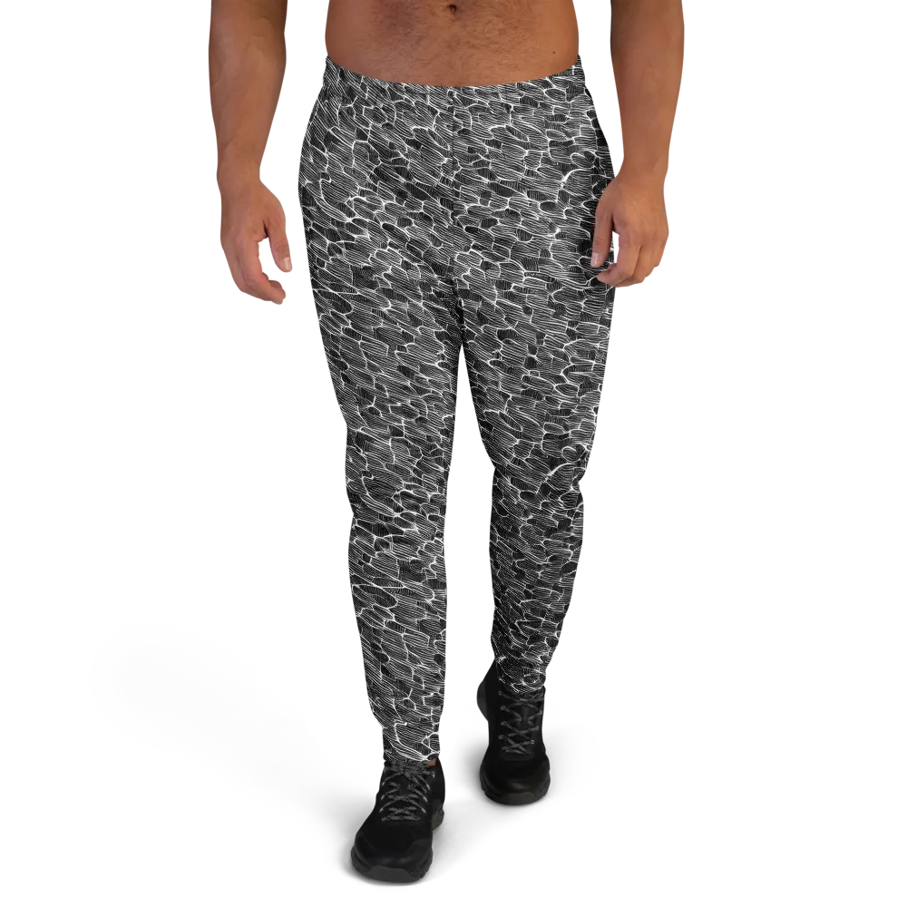 Noir Drift on Men's Joggers — Front