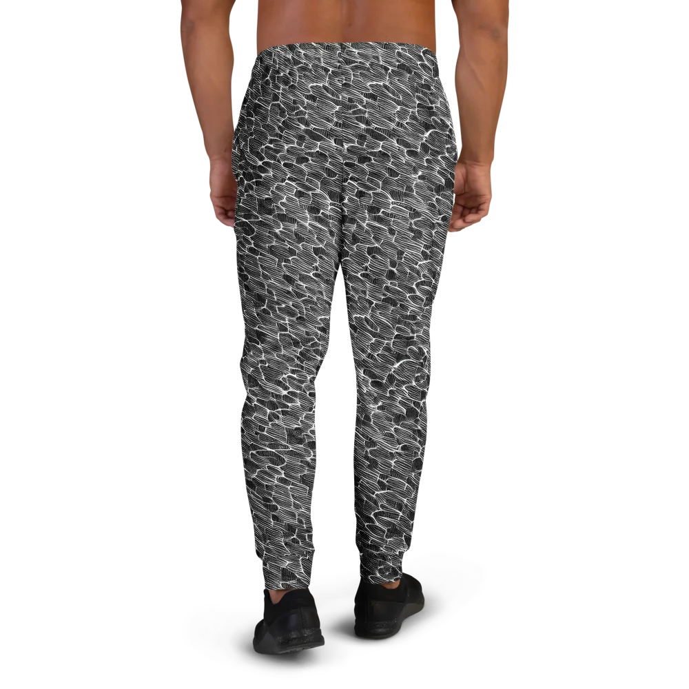 Noir Drift on Men's Joggers — Back