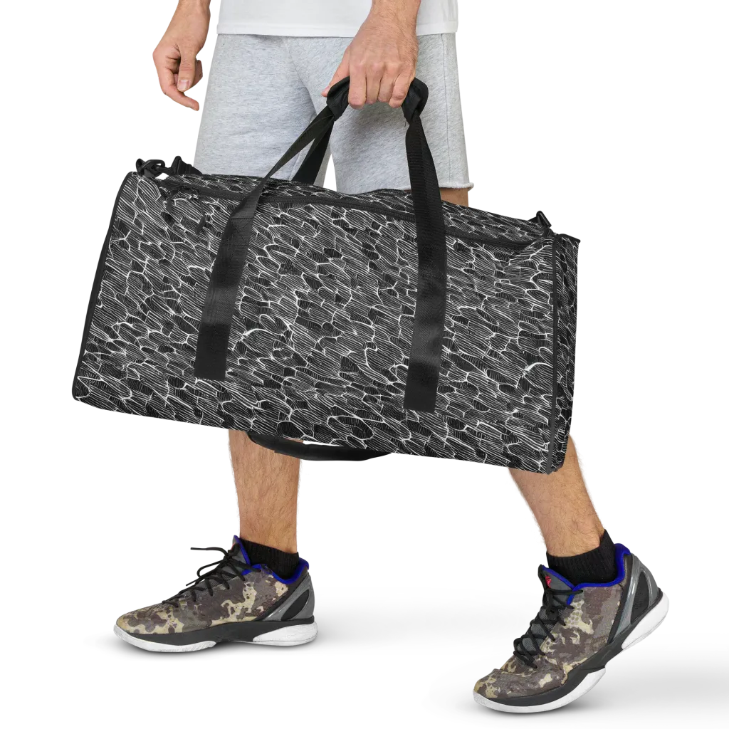 Noir Drift on Duffle Bag — Front