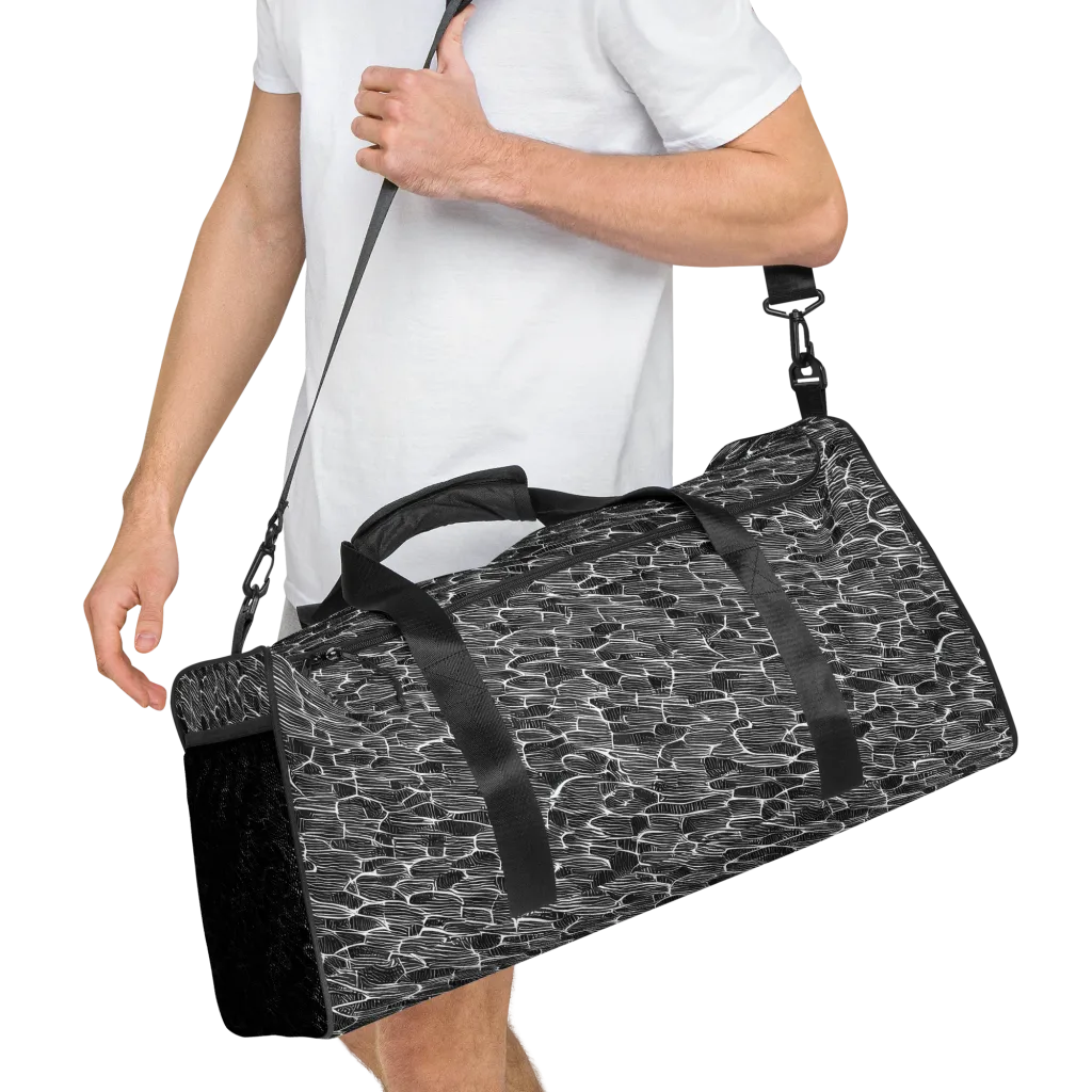 Noir Drift on Duffle Bag — Right Front