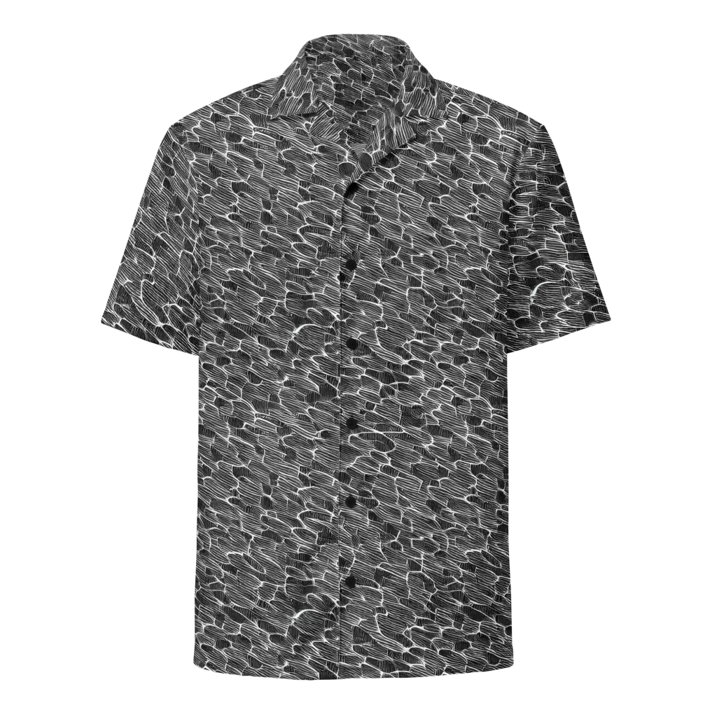 Noir Drift on Button Shirt — Front
