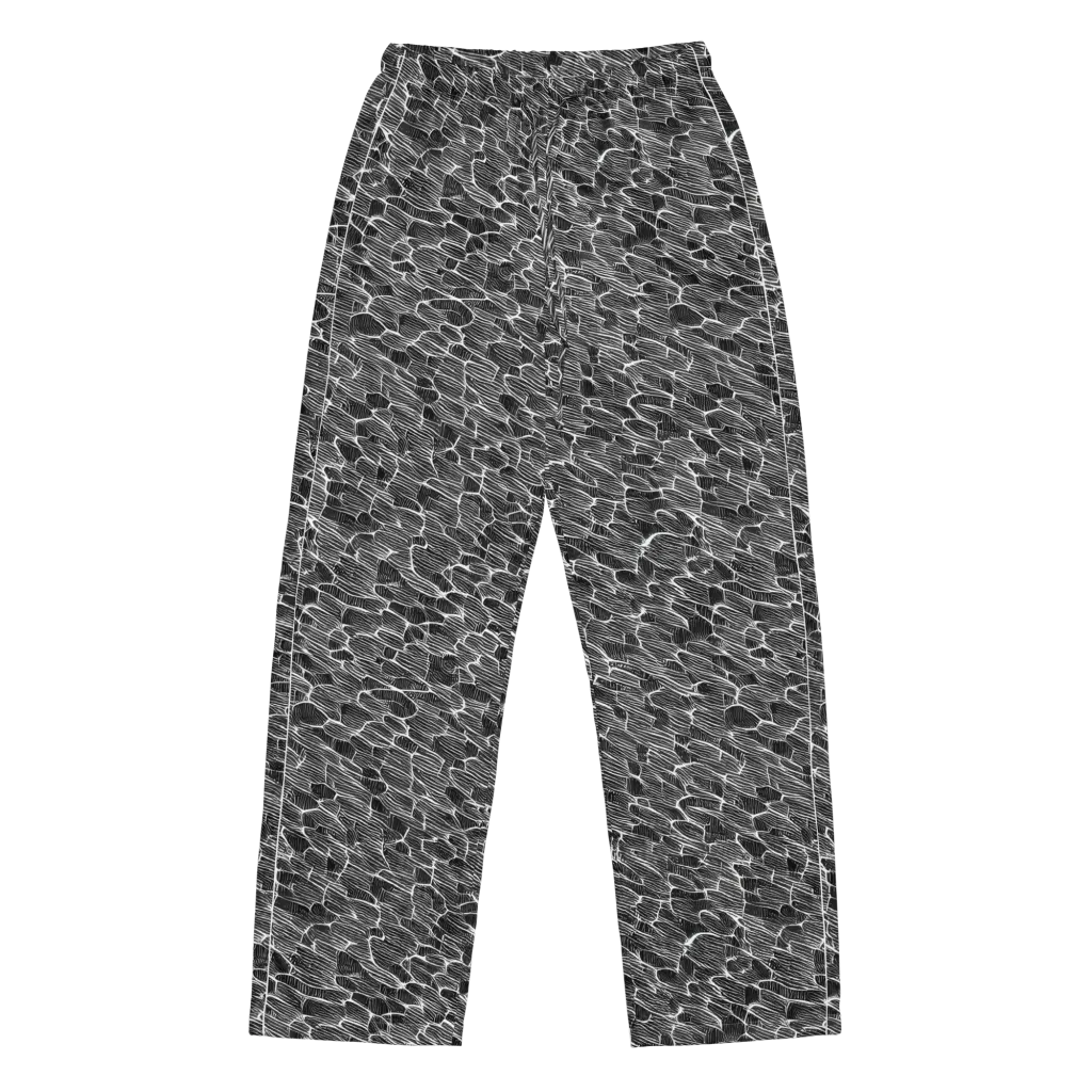 Noir Drift on Women's Pajama Pants — Front