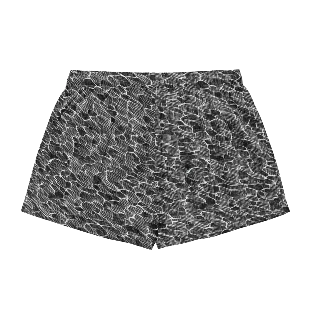 Noir Drift on Women's Pajama Shorts — Back