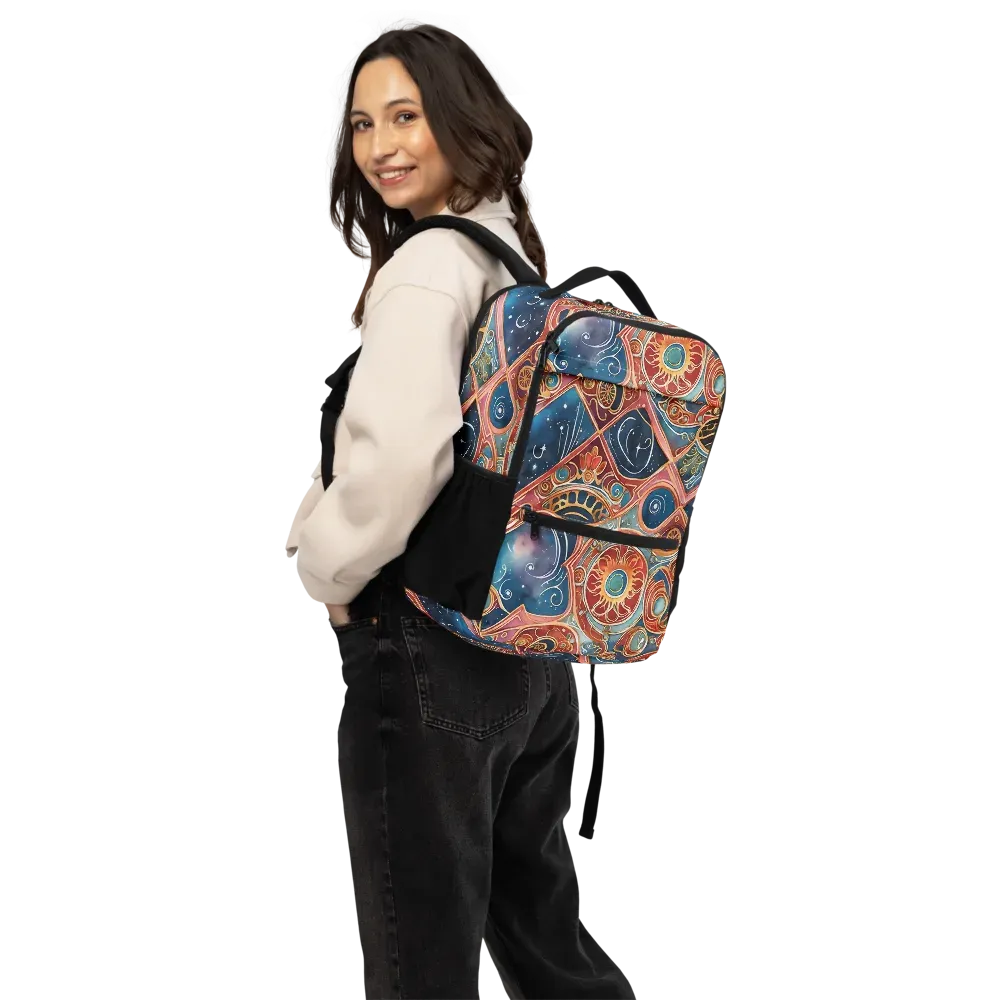 Celestial Filigree on Utility Backpack — Back