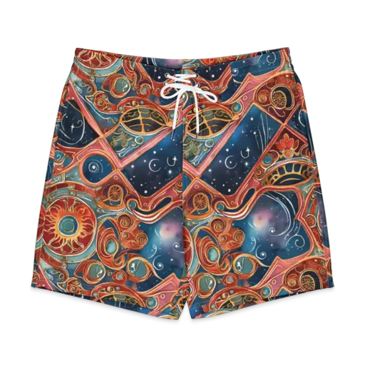 Celestial Filigree on a Men's Board Shorts