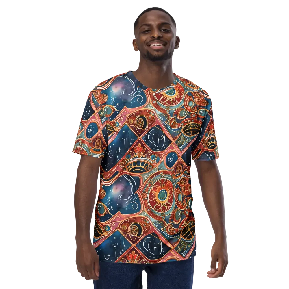 Celestial Filigree on Men's Crew Neck T-Shirt — Front