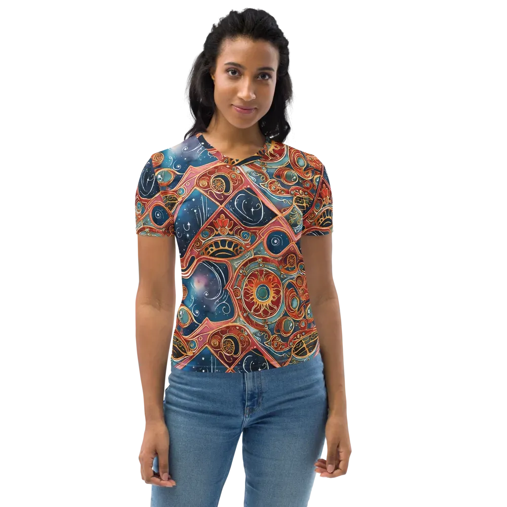 Celestial Filigree on Women's Crew Neck T-Shirt — Front