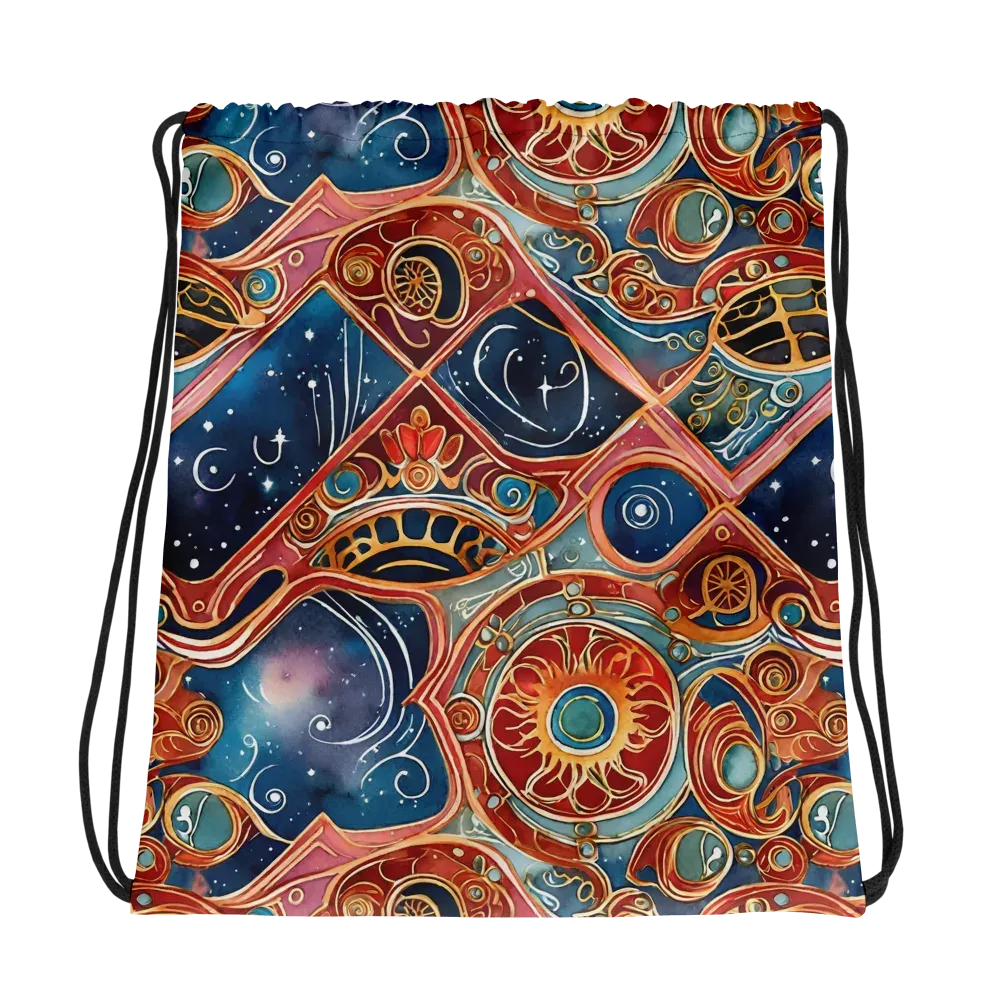 Celestial Filigree on Drawstring Bag — Photo