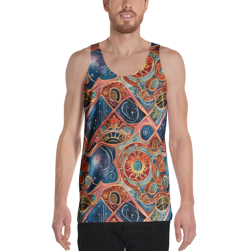Celestial Filigree on Men's Tank Top — Front