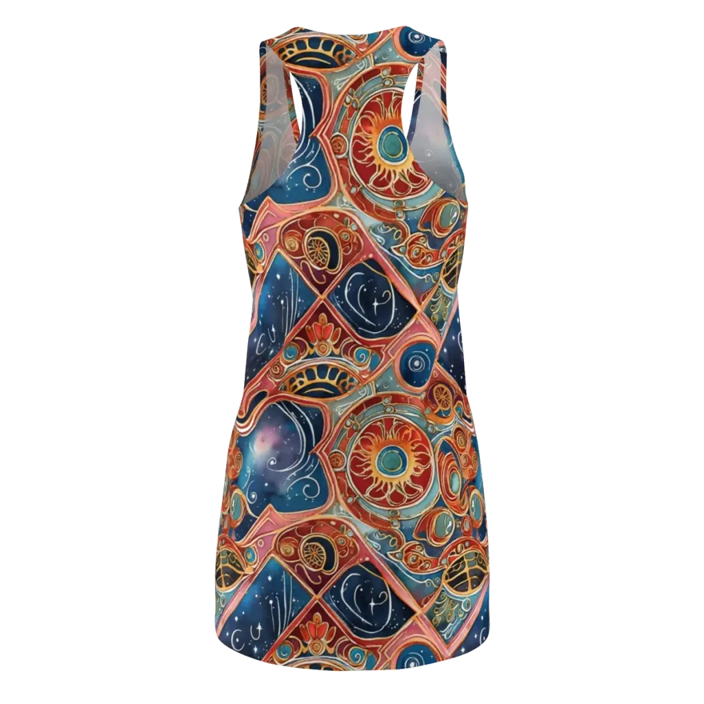 Celestial Filigree on Racerback Dress — Back