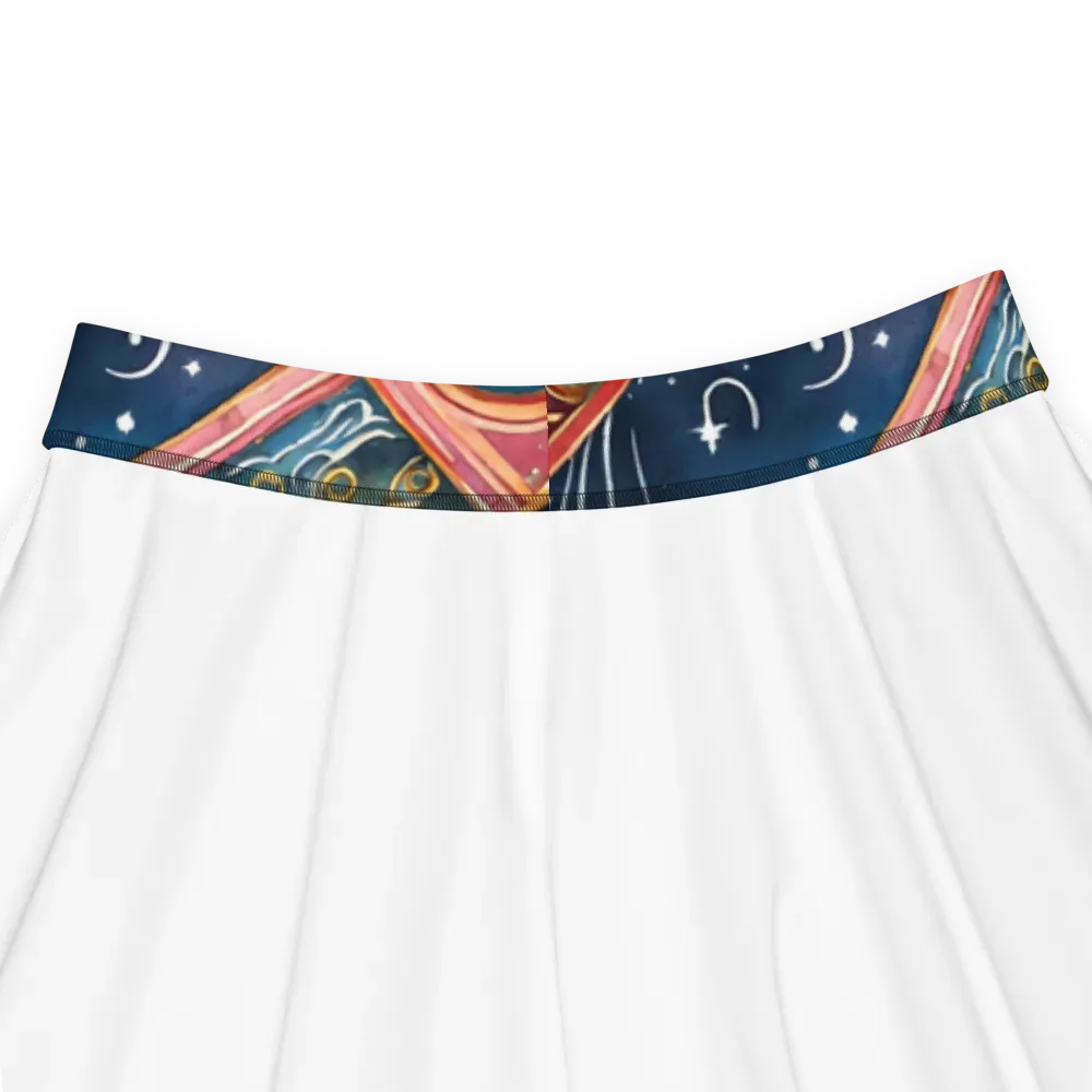Celestial Filigree on Skater Skirt — Product details