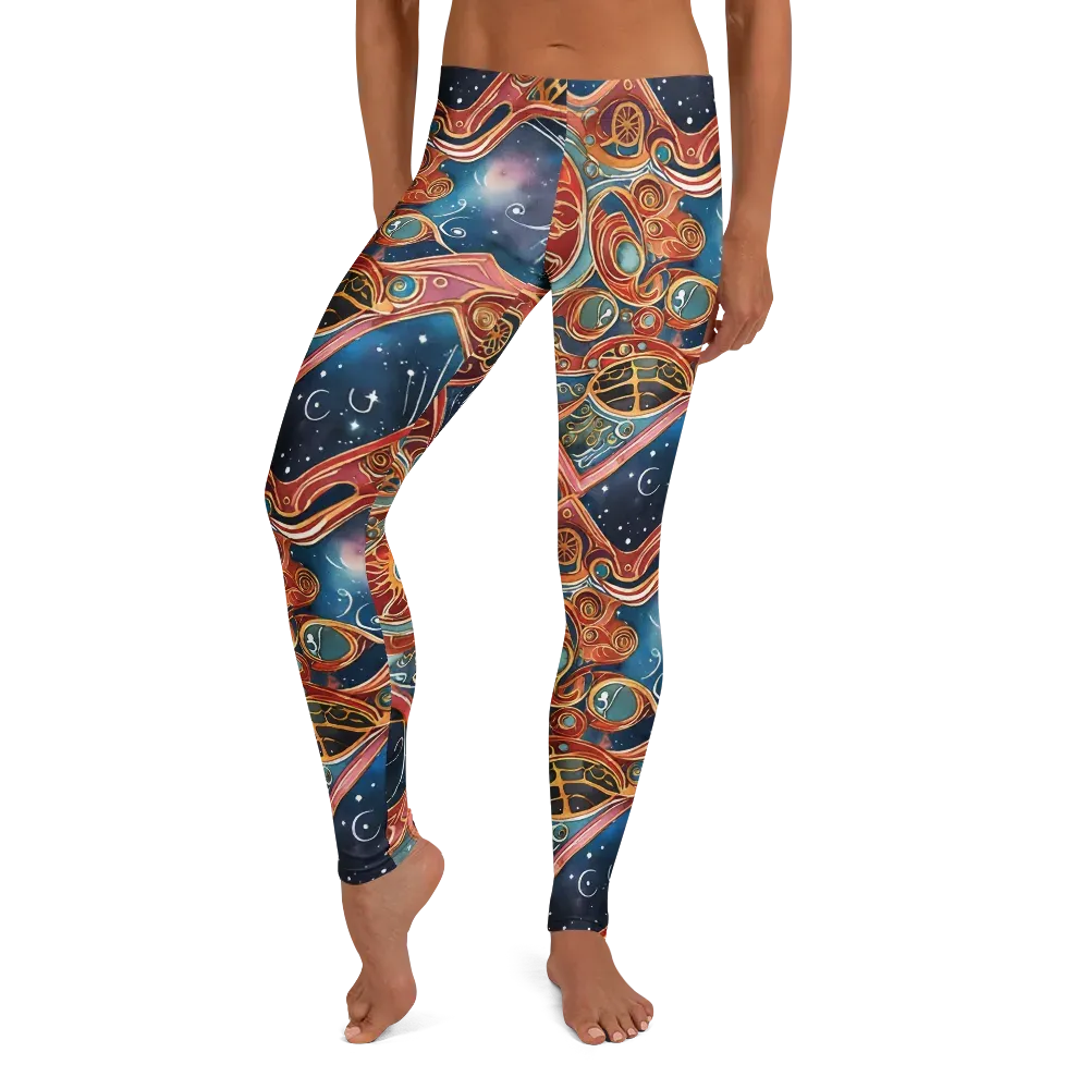 Celestial Filigree on Leggings — Front