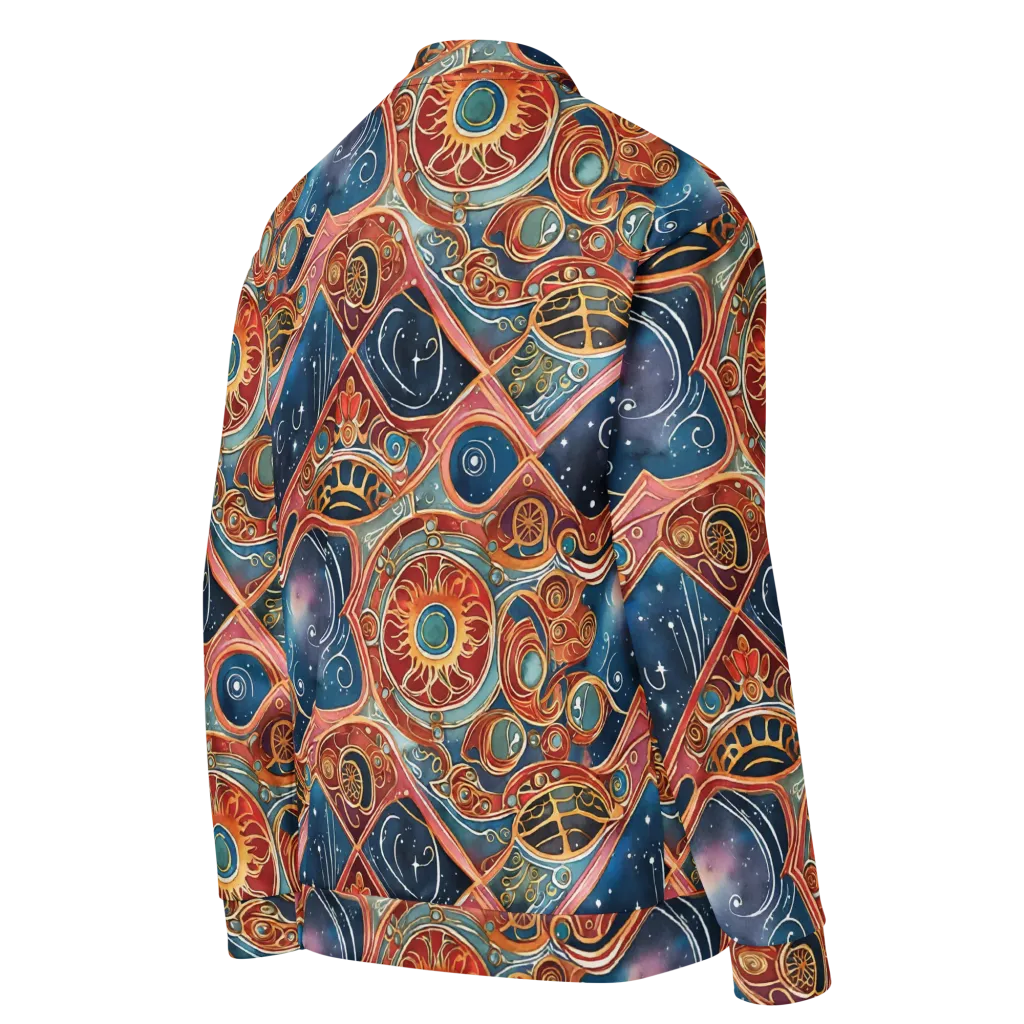 Celestial Filigree on Bomber Jacket — Right Back