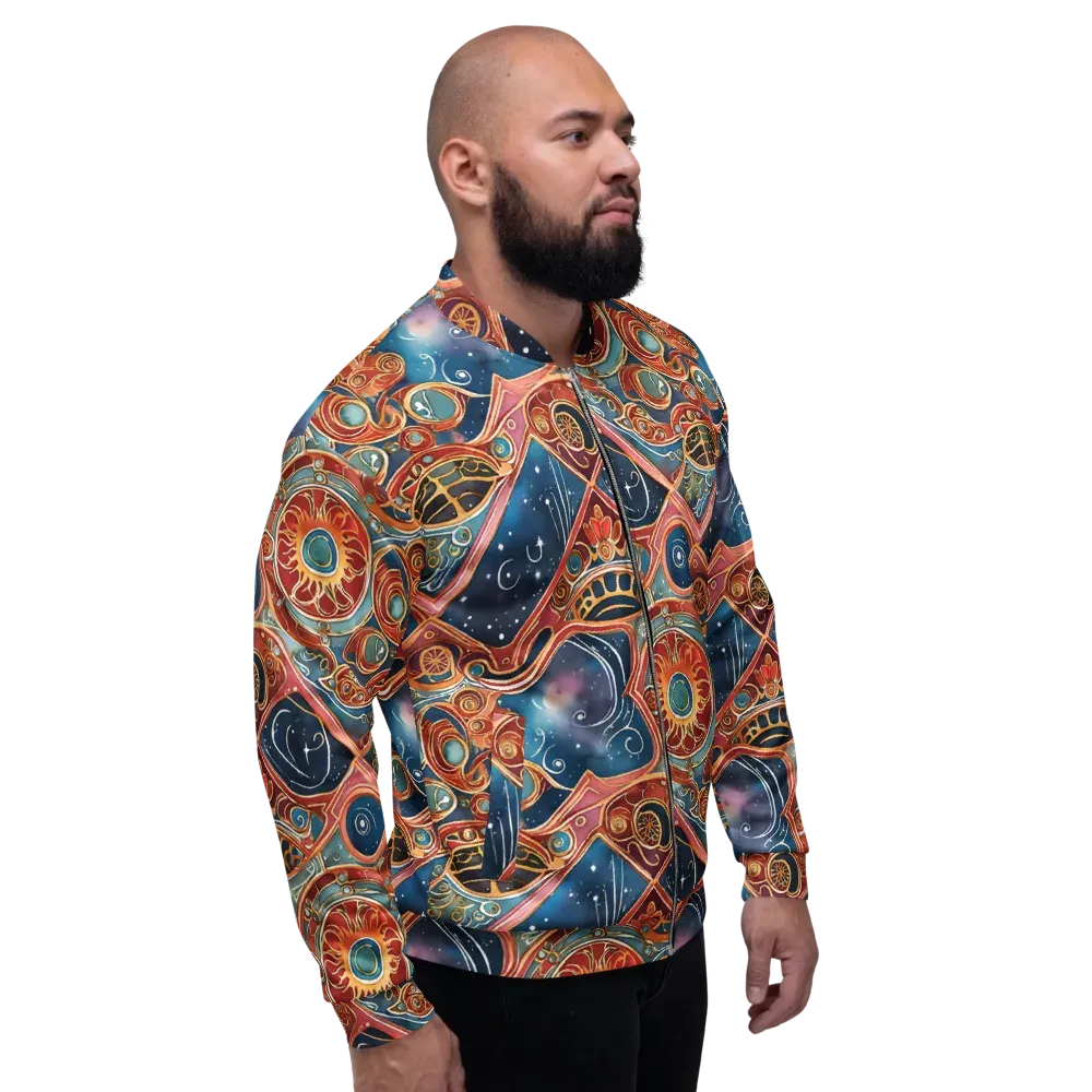 Celestial Filigree on Bomber Jacket — Right