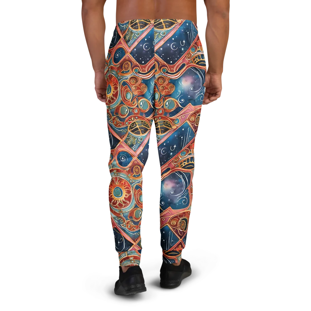 Celestial Filigree on Men's Joggers — Back