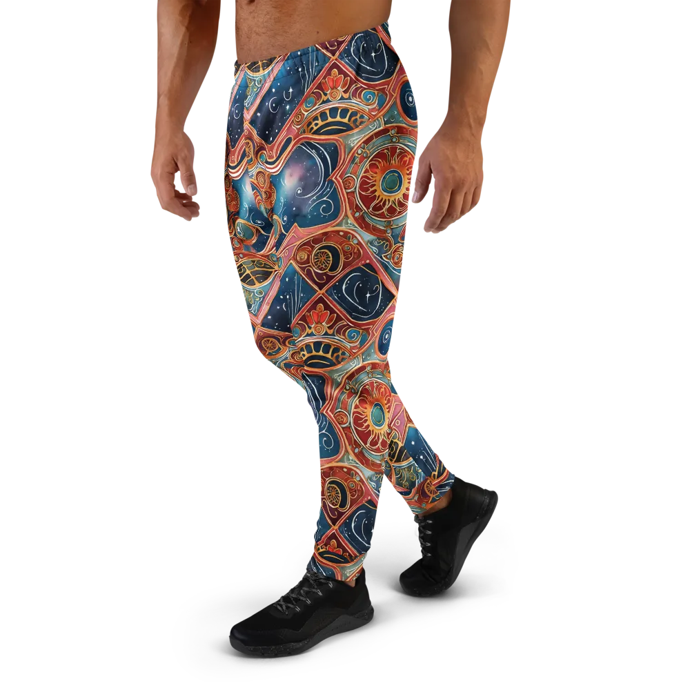 Celestial Filigree on Men's Joggers — Left