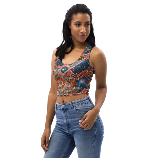 Celestial Filigree on a Crop Top