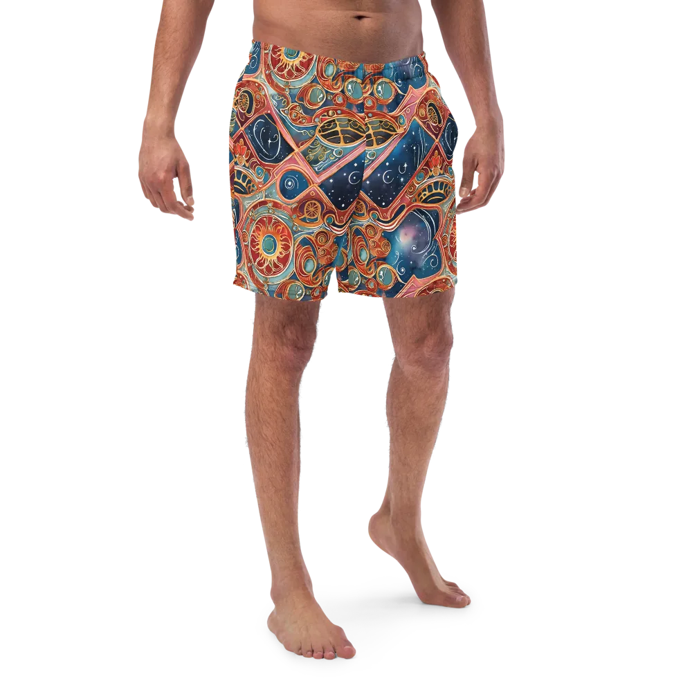 Celestial Filigree on Swim Trunks — Front