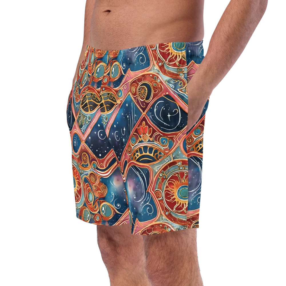 Celestial Filigree on Swim Trunks — Left Front
