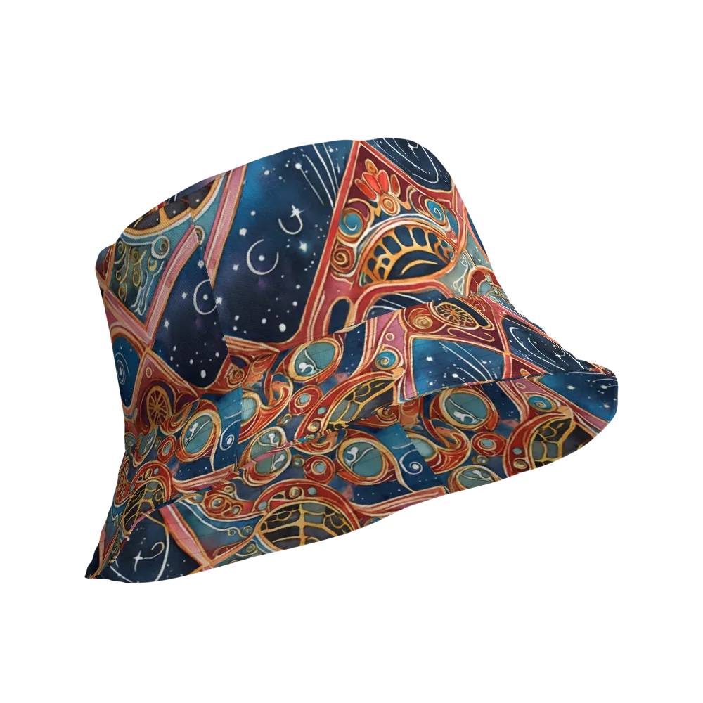Celestial Filigree on Reversible Bucket Hat — Product details Outside