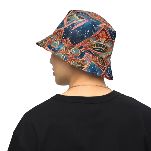 Celestial Filigree on a Reversible Bucket Hat