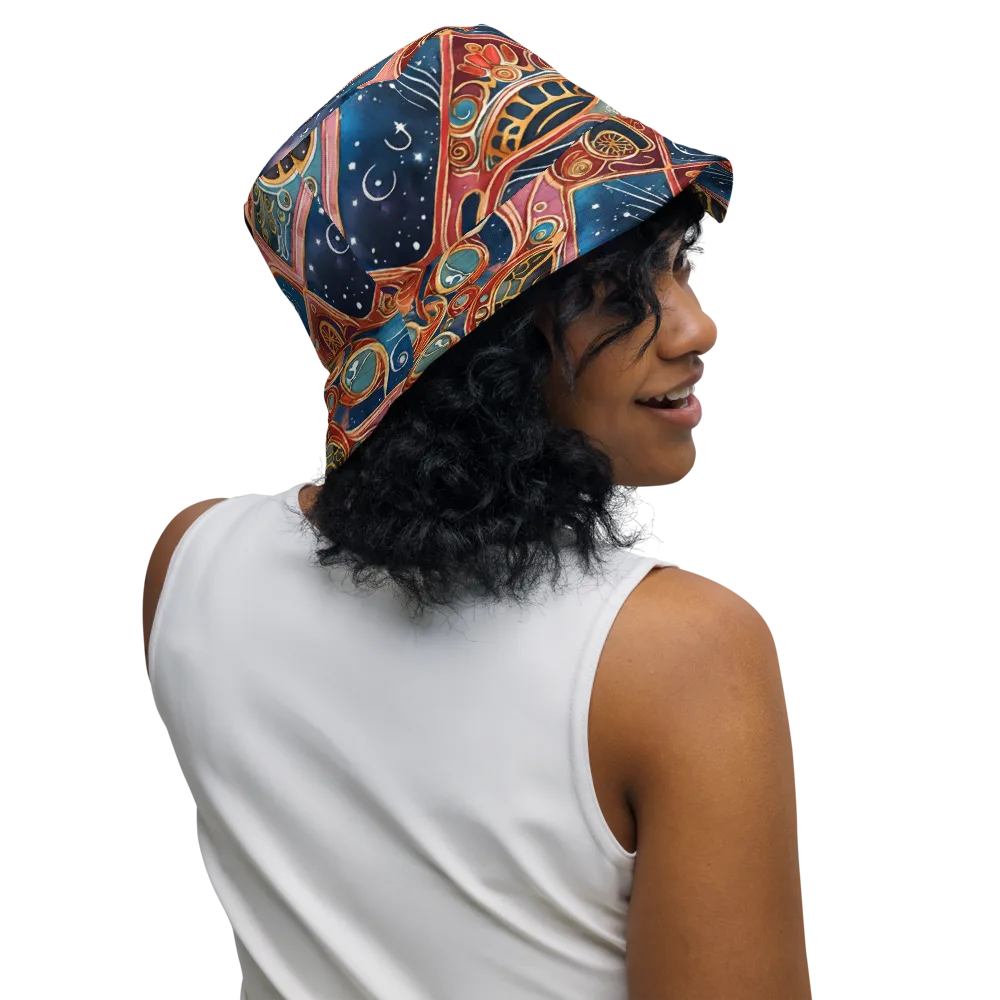 Celestial Filigree on Reversible Bucket Hat — Right Outside
