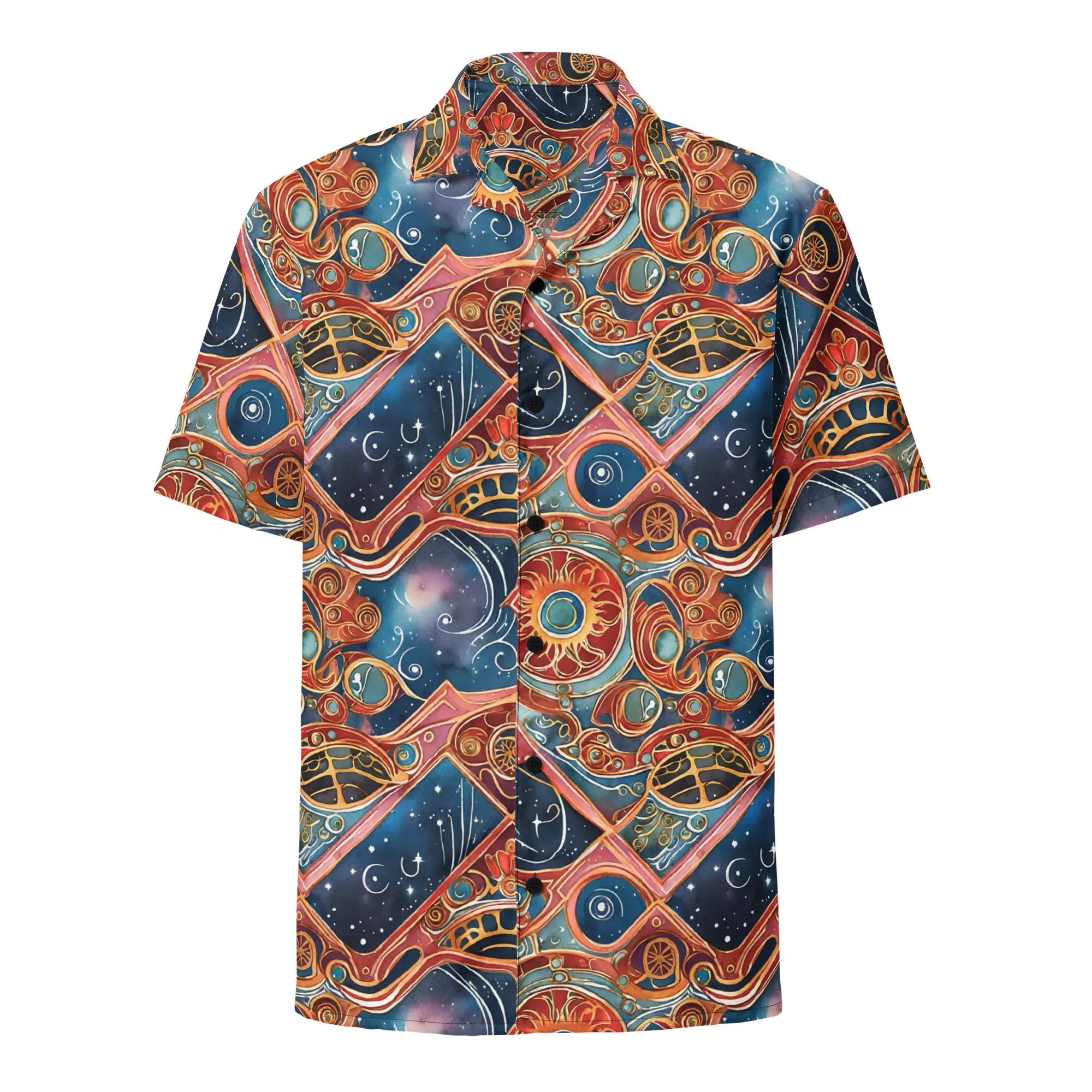 Celestial Filigree on Button Shirt — Front