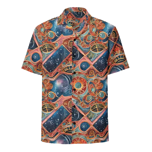 Celestial Filigree on a Button Shirt