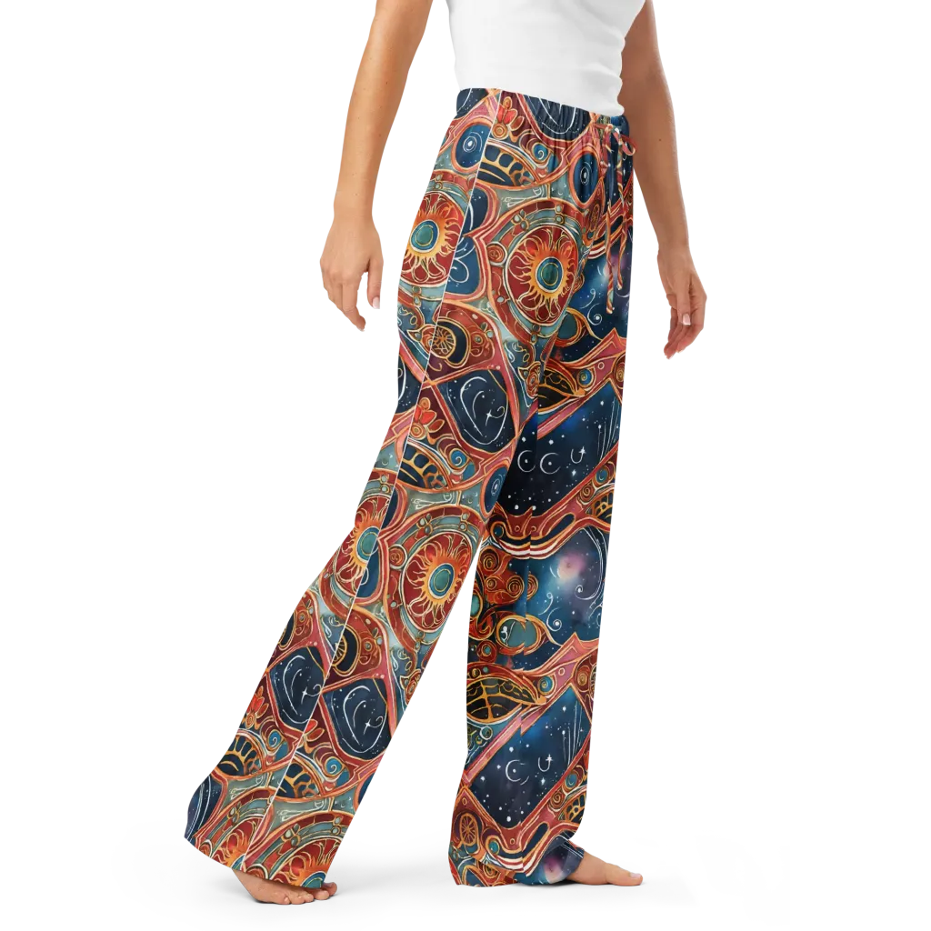 Celestial Filigree on Women's Pajama Pants — Right Front